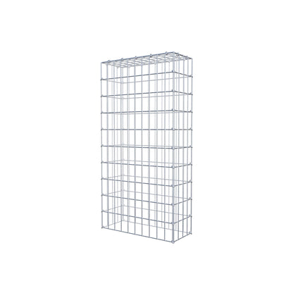 Gavión complementario de tipo 3 100 cm x 20 cm x 50 cm (largo x alto x fondo), malla 5 cm x 10 cm, anillo en C