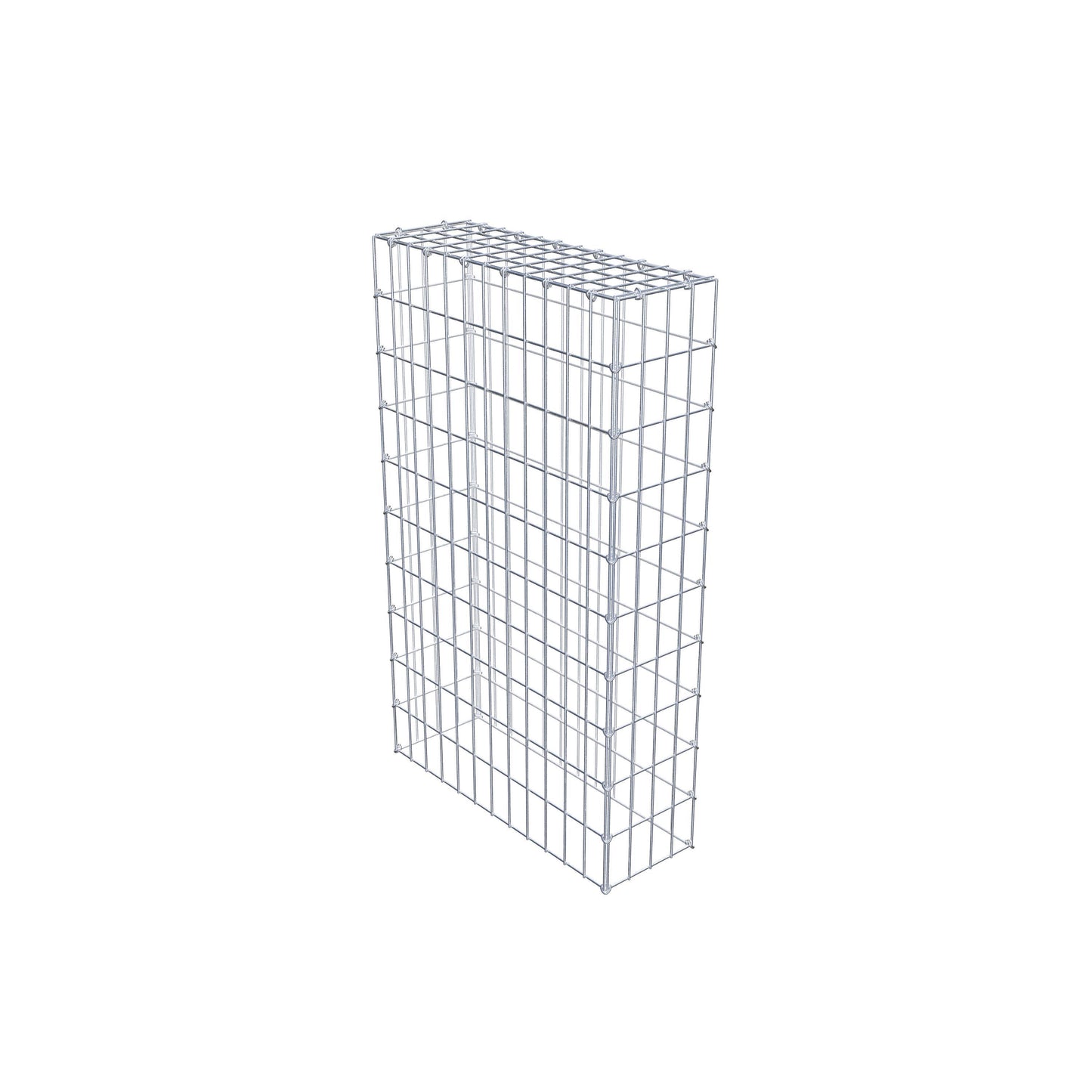 Gavión complementario de tipo 3 100 cm x 60 cm x 20 cm (largo x alto x fondo), malla 5 cm x 10 cm, anillo en C