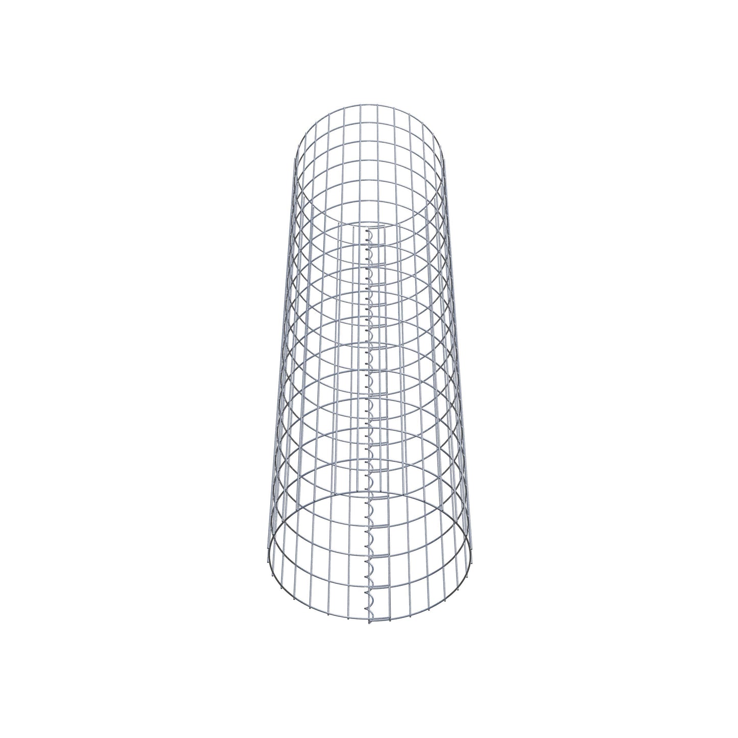 Coluna de gabião redonda 47 cm de diâmetro, 160 cm de altura, malhagem 5 cm x 10 cm