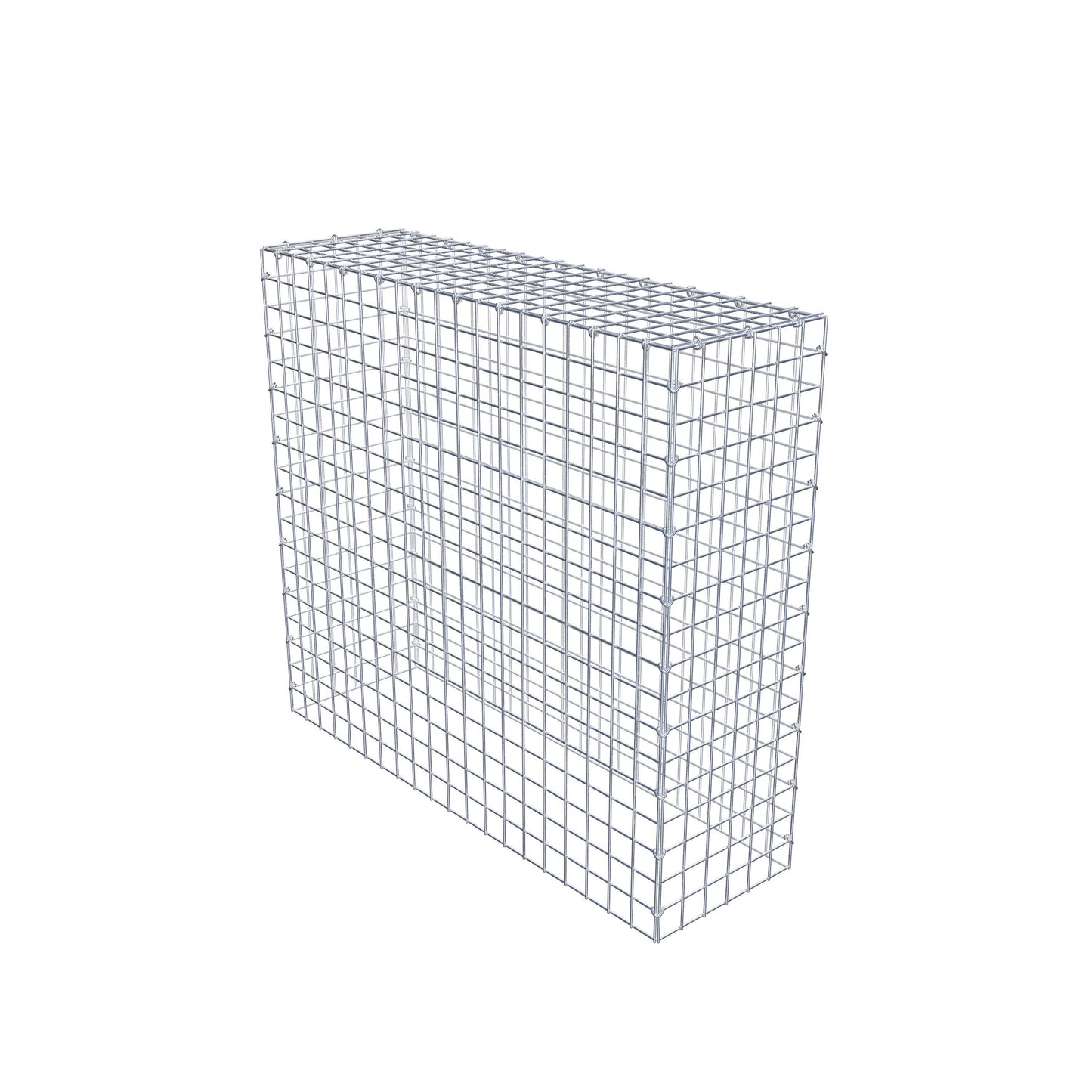Gavión complementario de tipo 3 100 cm x 90 cm x 30 cm (L x A x P), malla 5 cm x 5 cm, anillo en C