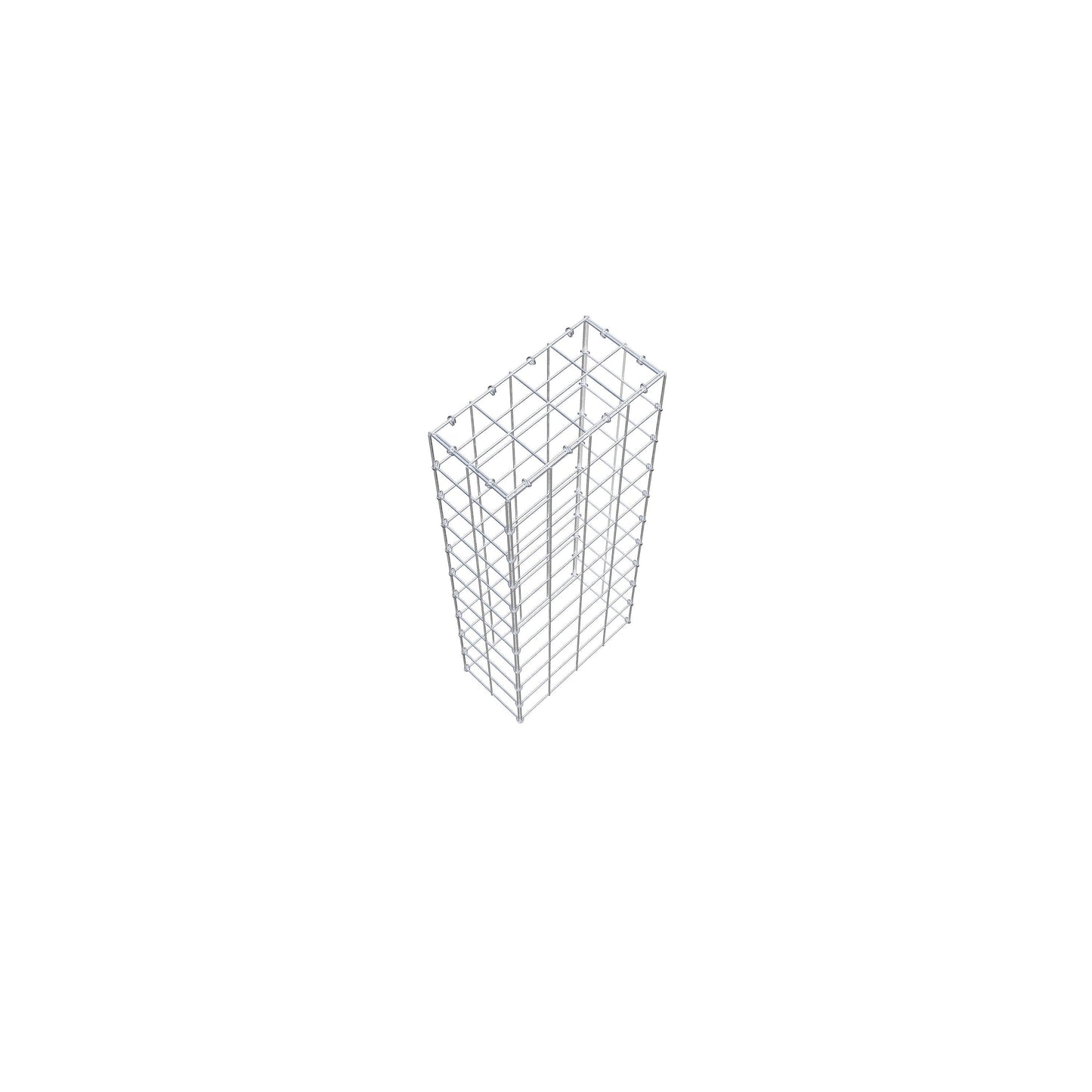 Gavión complementario de tipo 3 100 cm x 20 cm x 40 cm (L x A x P), malla 10 cm x 10 cm, anillo en C
