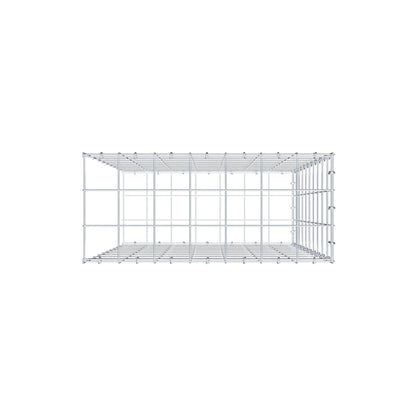 Type 2 oplegkorf 100 cm x 70 cm x 30 cm (L x H x D), maaswijdte 10 cm x 10 cm, C-ring