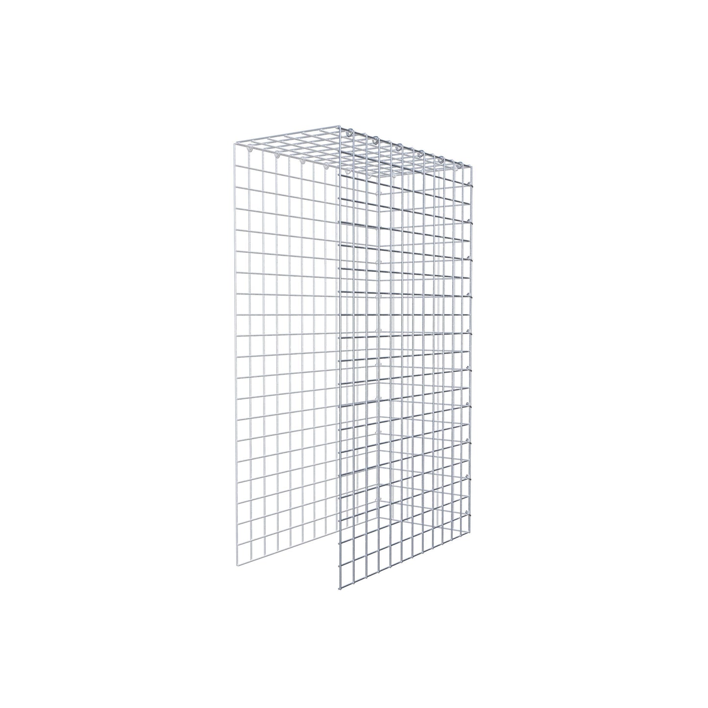 Fourche rapportée type 4 100 cm x 60 cm x 30 cm (L x H x P), mailles 5 cm x 5 cm, anneau C
