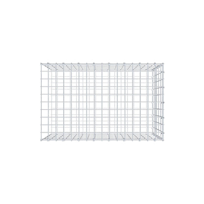 Monteret gabion type 2 80 cm x 50 cm x 50 cm, maskestørrelse 5 cm x 10 cm, C-ring