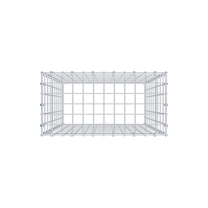 Gavión complementario de tipo 3 100 cm x 60 cm x 30 cm (L x A x P), malla 5 cm x 10 cm, anillo en C