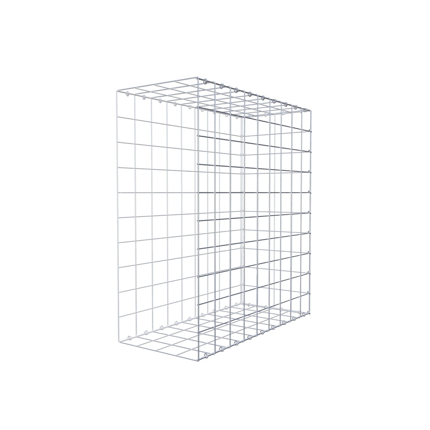 Gabião Tipo 2 100 cm x 90 cm x 40 cm (C x A x P), malhagem 10 cm x 10 cm, anel C