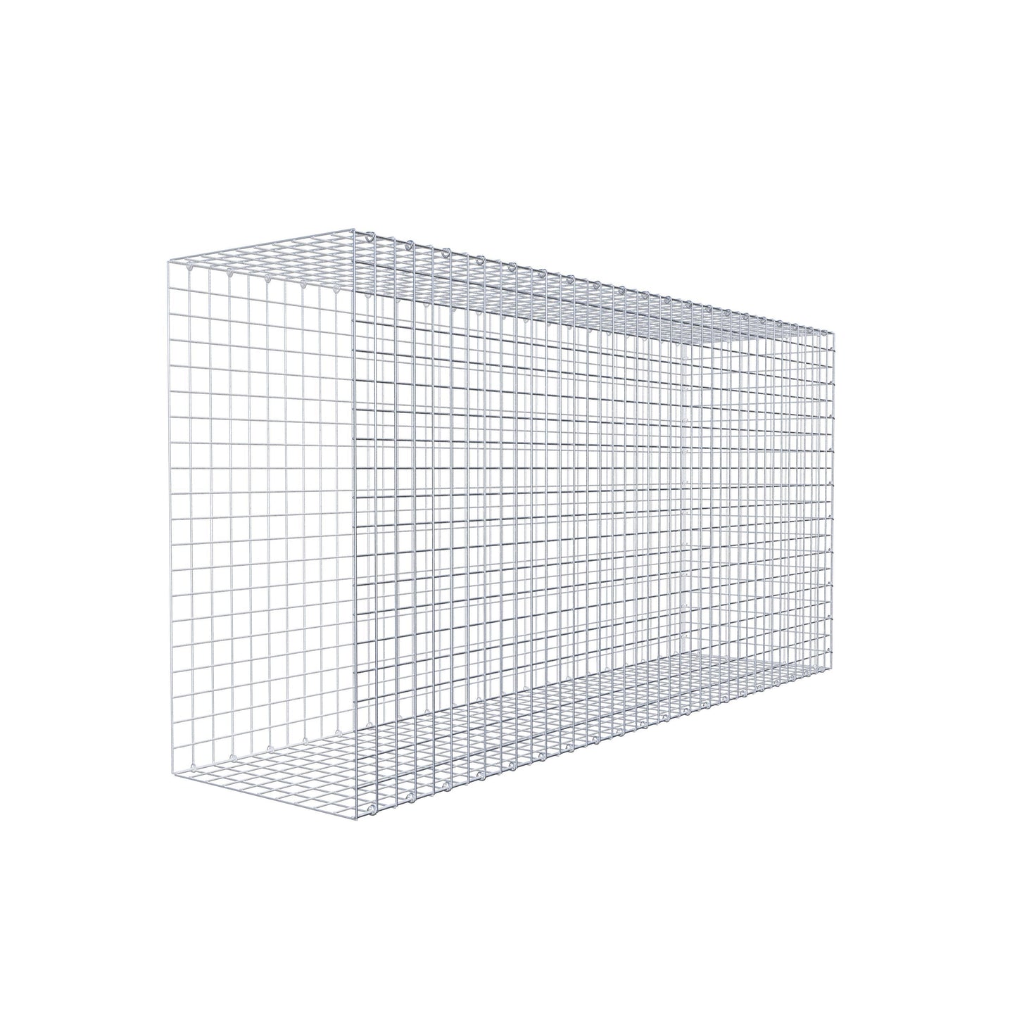 Opzetpaal type 2 200 cm x 100 cm x 50 cm (L x H x D), maaswijdte 5 cm x 5 cm, C-ring