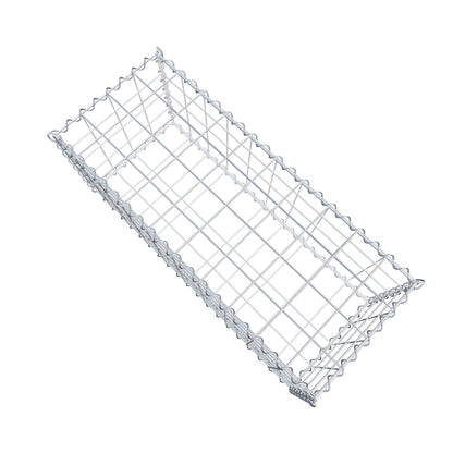 Gavión 100 cm x 40 cm x 40 cm (largo x alto x fondo), malla 10 cm x 10 cm, en espiral