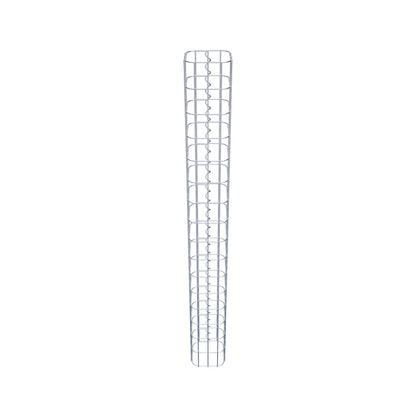 Gabionensäule eckig 17 cm x 17 cm, 160 cm Höhe, MW 5 cm x 10 cm