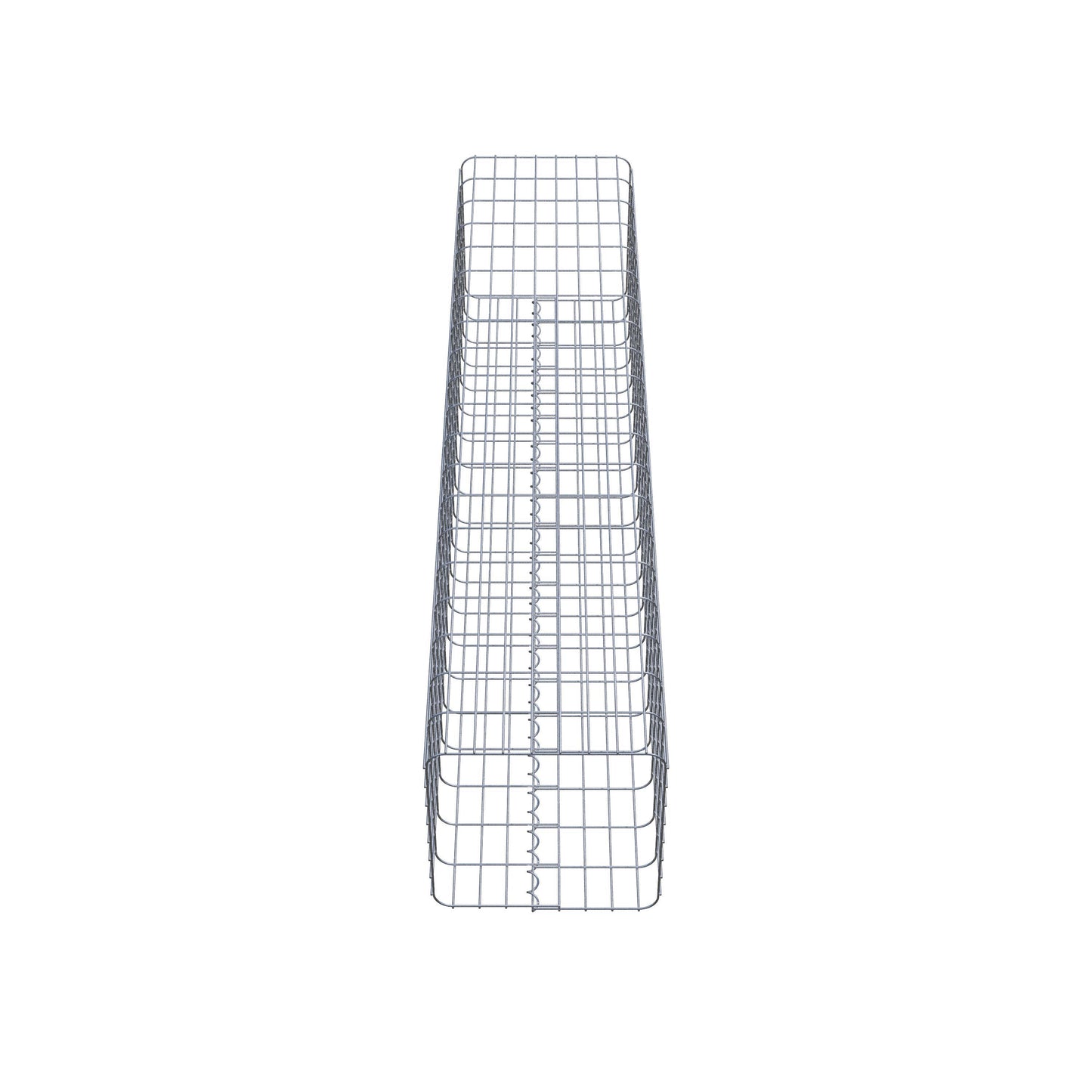Gabionensäule eckig 42 cm x 42 cm, 200 cm Höhe, MW 5 cm x 10 cm