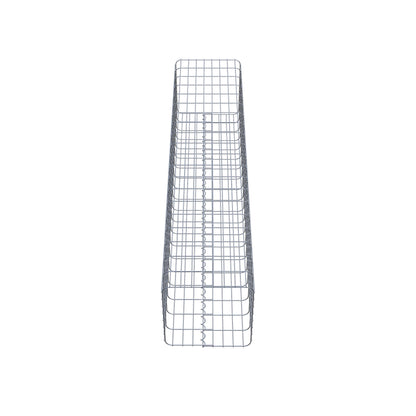 Gabionensäule eckig 42 cm x 42 cm, 200 cm Höhe, MW 5 cm x 10 cm