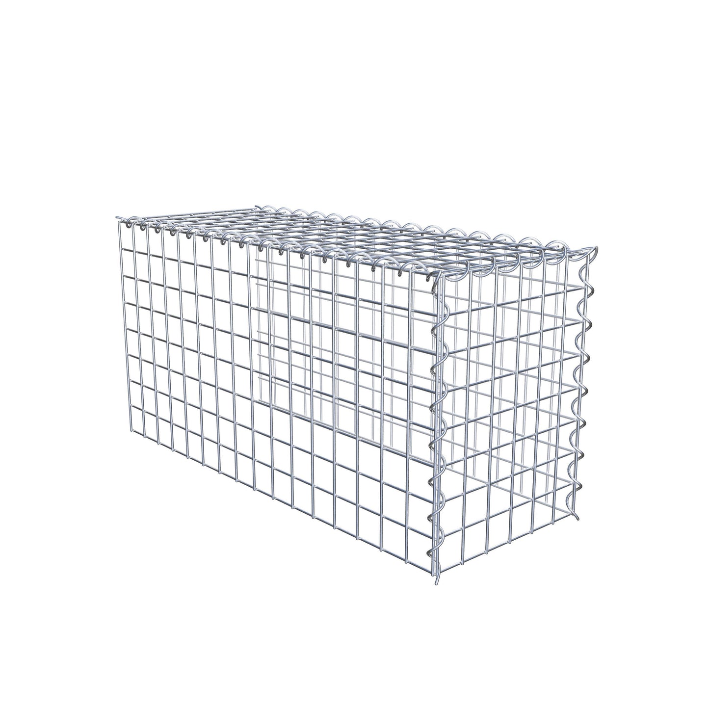 Gavión complementario tipo 4 80 cm x 40 cm x 30 cm (L x A x P), malla 5 cm x 5 cm, espiral