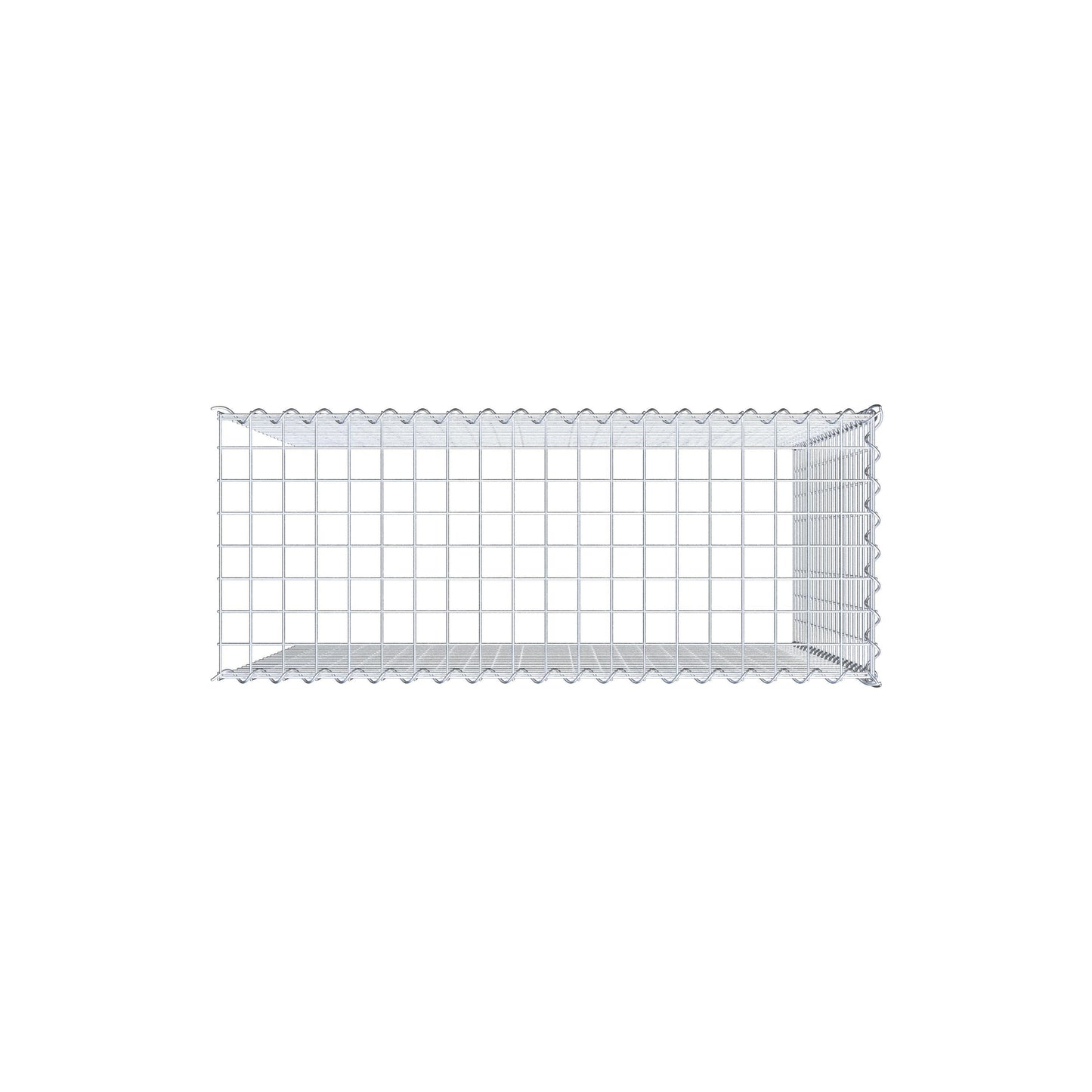 Gavión complementario tipo 4 100 cm x 100 cm x 40 cm (L x A x P), malla 5 cm x 5 cm, espiral