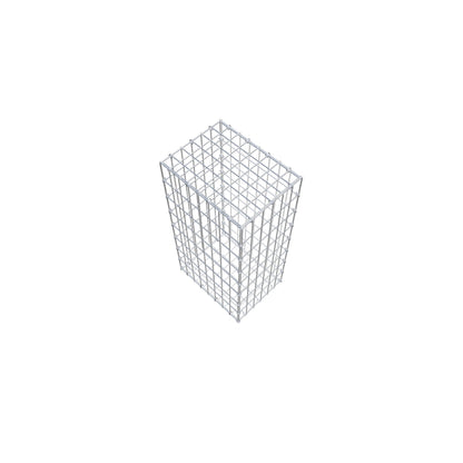 Gabione 80 cm x 40 cm x 30 cm (L x H x T), Maschenweite 5 cm x 10 cm, C-Ring