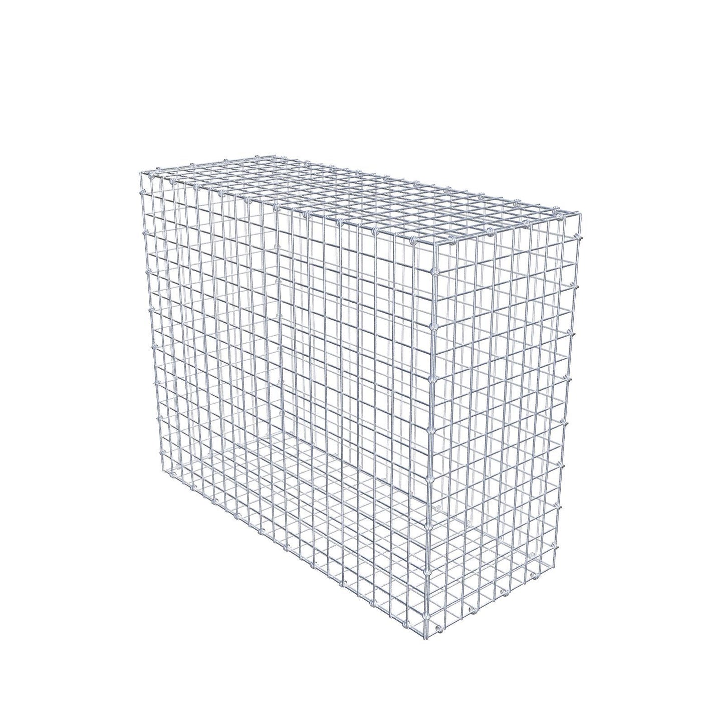 Gabion 100 cm x 80 cm x 40 cm (L x H x D), maskestørrelse 5 x 5 cm, spiralring