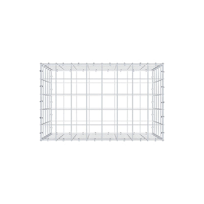 Gabione 80 cm x 50 cm x 50 cm (L x H x T), Maschenweite 10 cm x 10 cm, C-Ring