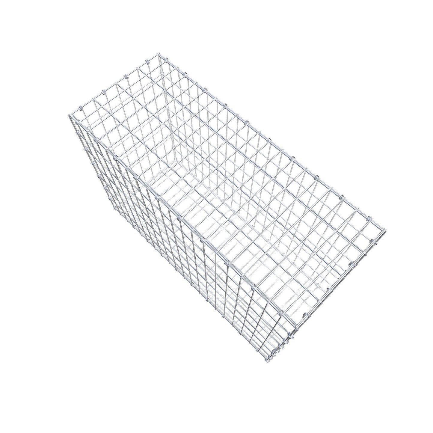 Gabbione 100 cm x 70 cm x 40 cm (L x H x P), maglia 5 x 10 cm, anello a spirale