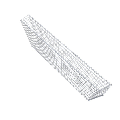 Gavión adicional tipo 2 200 cm x 100 cm x 20 cm (L x A x P), malla 5 cm x 10 cm, en espiral