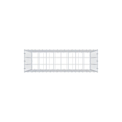 Gabion 100 cm x 80 cm x 30 cm (L x H x D), maskstorlek 10 cm x 10 cm, C-ring