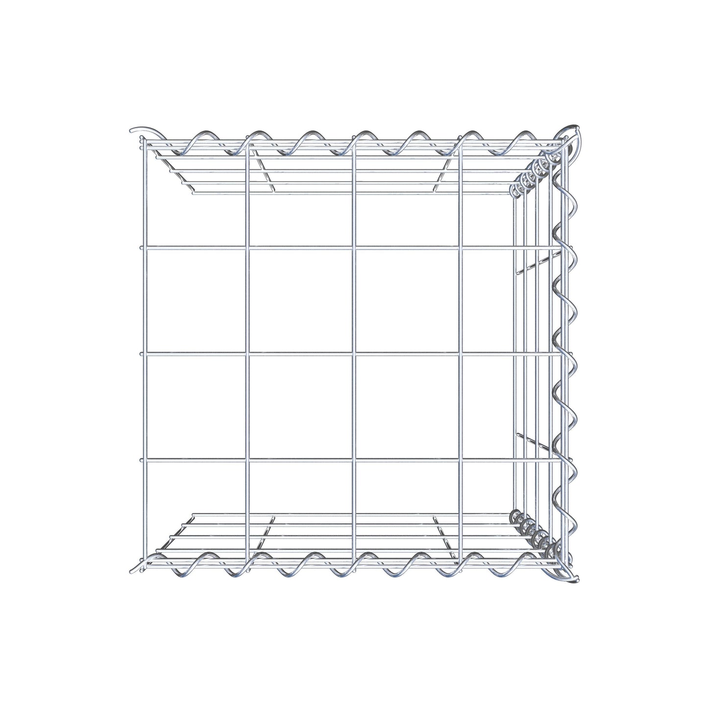 Gavión complementario tipo 4 40 cm x 40 cm x 40 cm (L x A x P), malla 10 cm x 10 cm, espiral