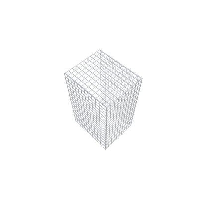 Fästbar gabion typ 4 100 cm x 60 cm x 50 cm (L x H x D), maskstorlek 5 cm x 5 cm, C-ring