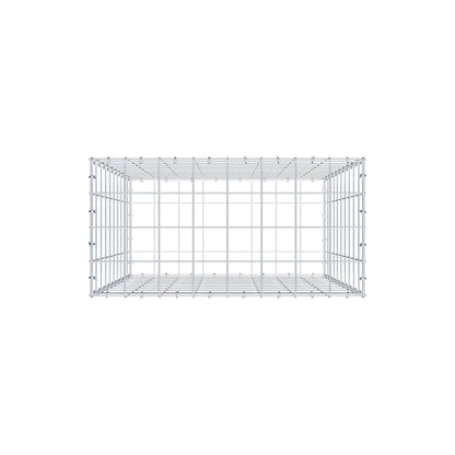 Gabion 100 cm x 80 cm x 40 cm (L x H x D), mesh size 10 cm x 10 cm, C-ring