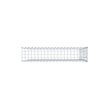 Add-on schanskorf type 4 100 cm x 100 cm x 20 cm (L x H x D), maaswijdte 5 cm x 10 cm, spiraalvormig