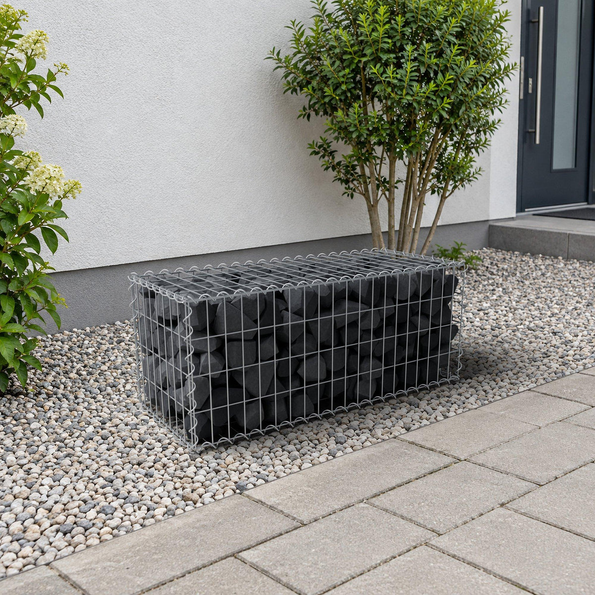 Gabbione 100 cm x 40 cm x 40 cm (L x H x P), maglia 5 cm x 10 cm, spirale