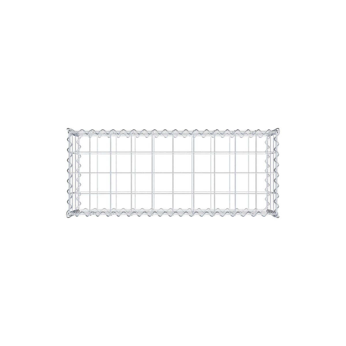 Gabbione 100 cm x 30 cm x 40 cm (L x H x P), maglia 10 cm x 10 cm, spirale