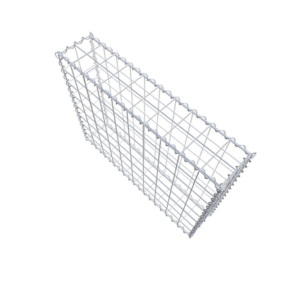Gavión 100 cm x 80 cm x 20 cm (L x A x P), luz de malla 10 cm x 10 cm, en espiral