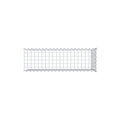 Gabbione aggiuntivo tipo 4 100 cm x 50 cm x 30 cm (L x H x P), dimensione maglia 5 cm x 5 cm, a spirale