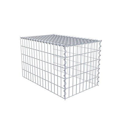 Gavión adicional tipo 4 80 cm x 50 cm x 50 cm (L x A x P), malla 5 cm x 10 cm, en espiral
