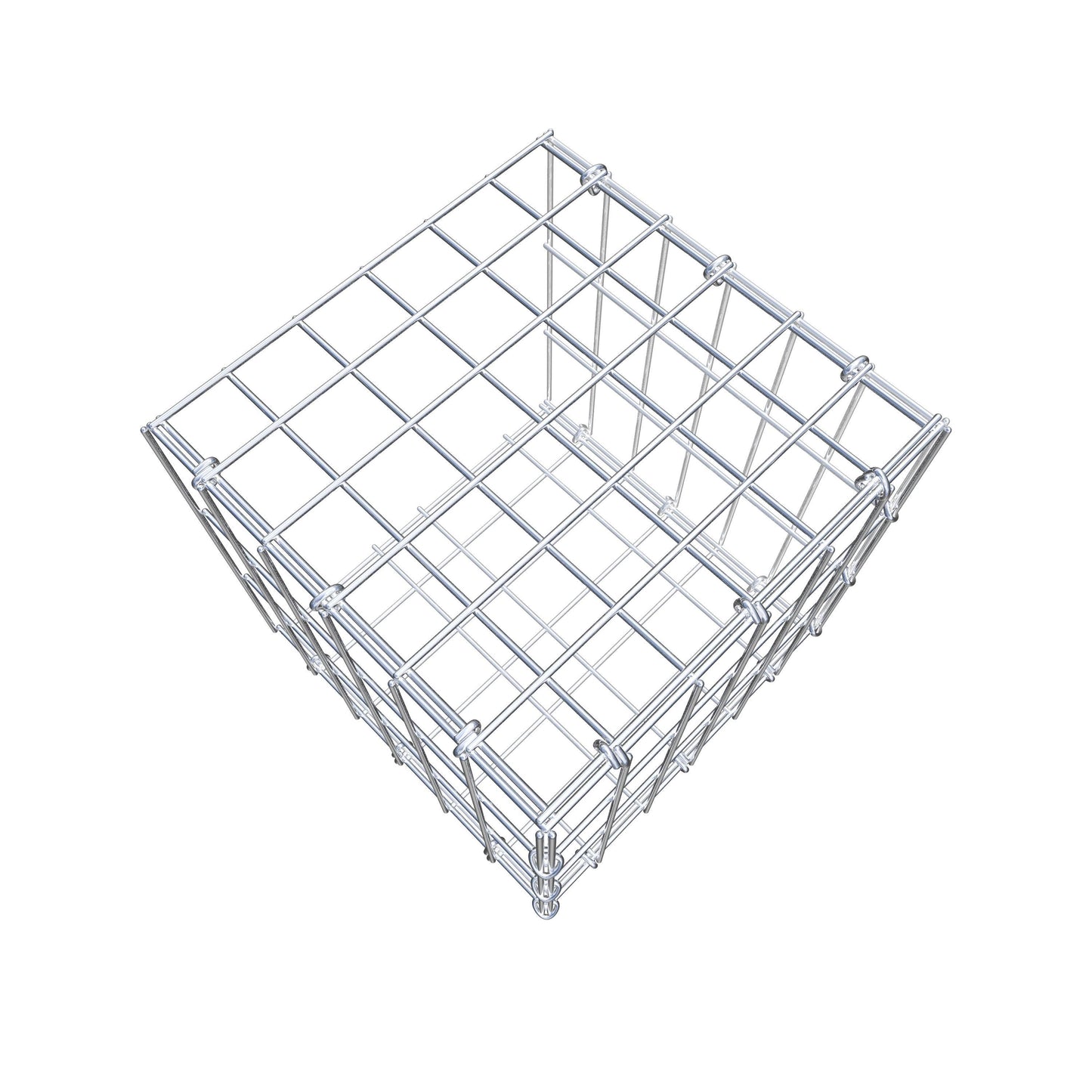 Gavión complementario tipo 2 30 cm x 30 cm x 30 cm, malla 5 cm x 10 cm, anillo en C