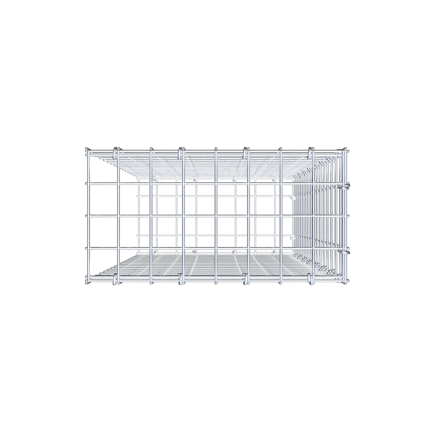Pila adicional tipo 2 80 cm x 40 cm x 20 cm (L x A x P), malla 5 cm x 5 cm, anillo en C