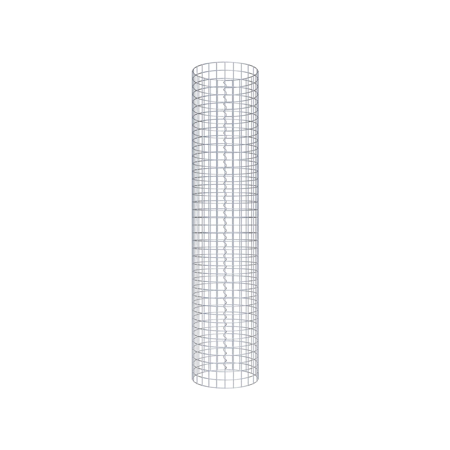Colonna gabbionata rotonda 42 cm di diametro, 200 cm di altezza, maglia 5 cm x 5 cm