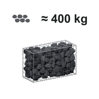 Gabion 100 cm x 60 cm x 40 cm (L x H x P), mailles 10 cm x 10 cm, spirale