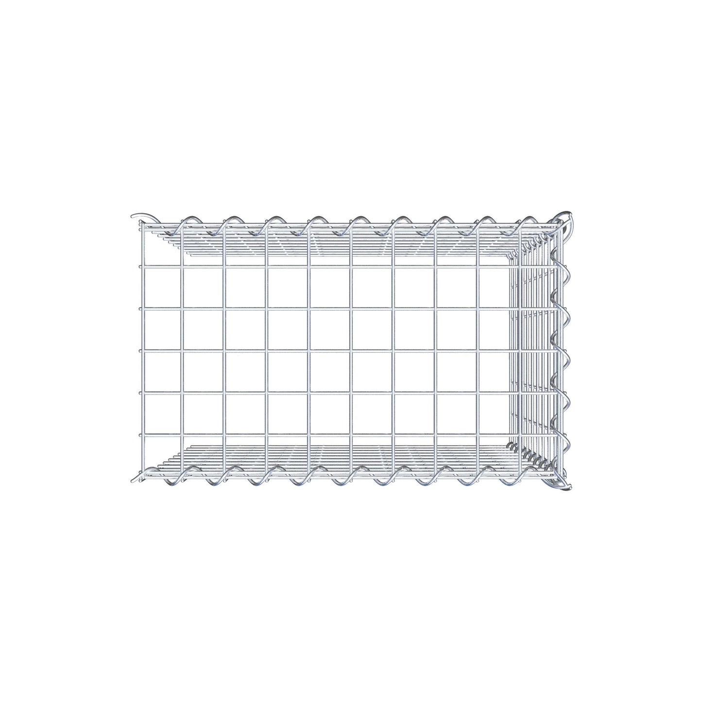 Gavión adicional tipo 4 50 cm x 50 cm x 30 cm (L x A x P), malla 5 cm x 5 cm, en espiral