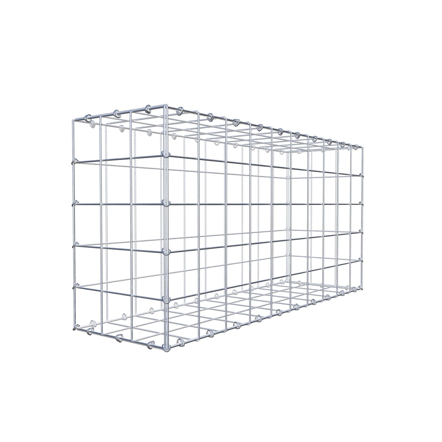 Gabião 100 cm x 50 cm x 30 cm (C x A x P), malhagem 10 cm x 10 cm, anel C
