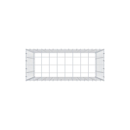 Mounted gabion type 3 100 cm x 90 cm x 40 cm (L x H x D), mesh size 10 cm x 10 cm, C-ring