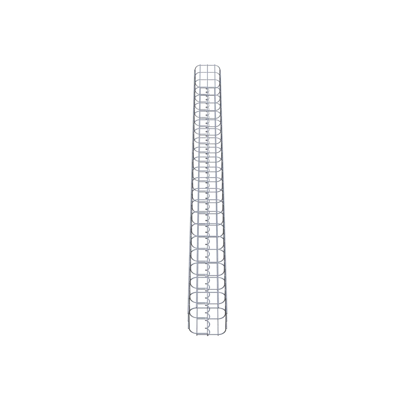 Columna de gaviones cuadrada 17 cm x 17 cm, 230 cm de altura, MW 5 cm x 10 cm