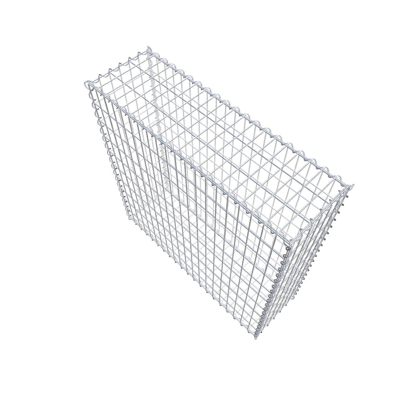 Set di 2 gabbioni 100 cm x 100 cm x 30 cm (L x A x P), maglia 5 x 10 cm, spirale