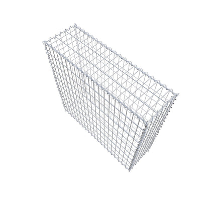 Set di 2 gabbioni 100 cm x 100 cm x 30 cm (L x A x P), maglia 5 x 10 cm, spirale