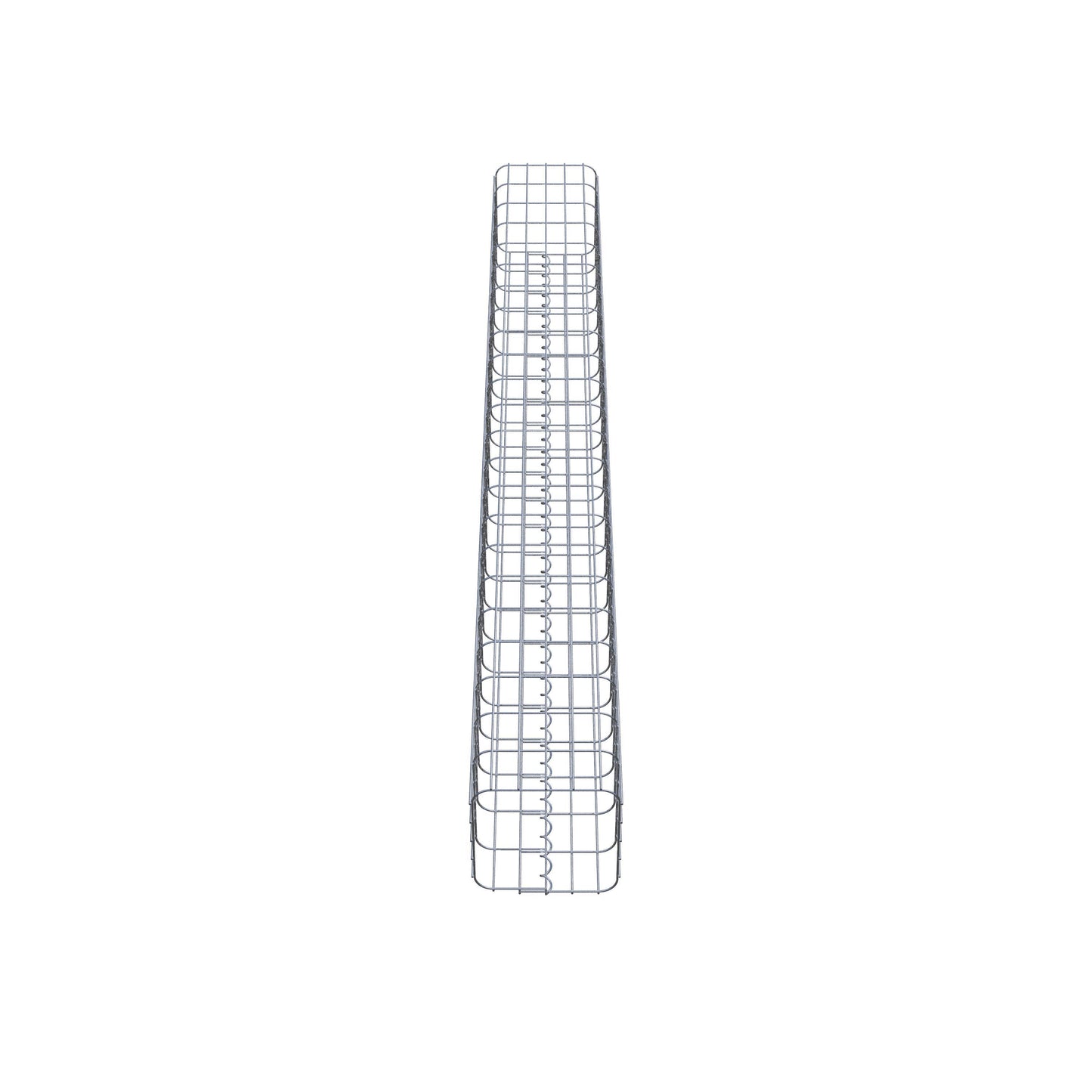 Gabionsøjle firkantet 27 cm x 27 cm, 230 cm høj, MW 5 cm x 10 cm