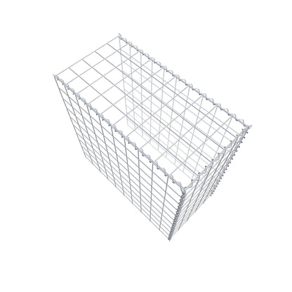 Gabião tipo 4 100 cm x 100 cm x 50 cm (C x A x P), malhagem 10 cm x 10 cm, espiral
