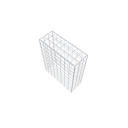 Mounted gabion type 3 100 cm x 80 cm x 30 cm (L x H x D), mesh size 10 cm x 10 cm, C-ring