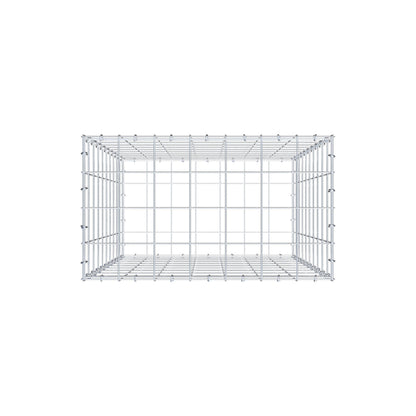 Schanskorf 100 cm x 70 cm x 40 cm (L x H x D), maaswijdte 10 cm x 10 cm, C-ring