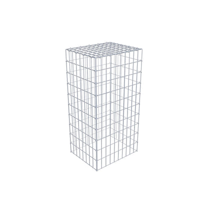 Gavión complementario de tipo 3 100 cm x 40 cm x 50 cm (L x A x P), malla 5 cm x 10 cm, anillo en C