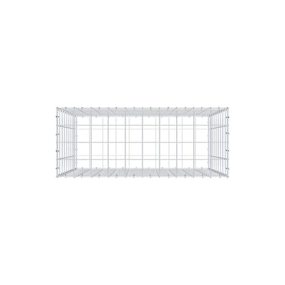 Gabbione 100 cm x 90 cm x 40 cm (L x H x P), maglia 10 cm x 10 cm, anello a C