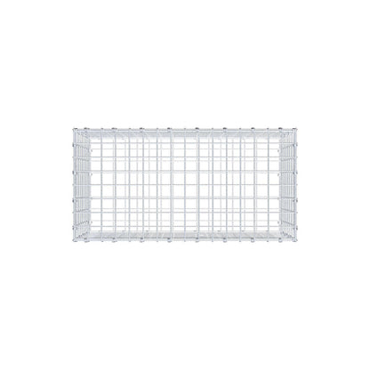 Gabion 80 cm x 40 cm x 40 cm (L x H x D), maskestørrelse 5 x 5 cm, spiralring