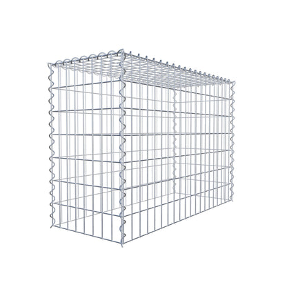 Gabião tipo 3 100 cm x 70 cm x 40 cm (C x A x P), malhagem 5 cm x 10 cm, espiral